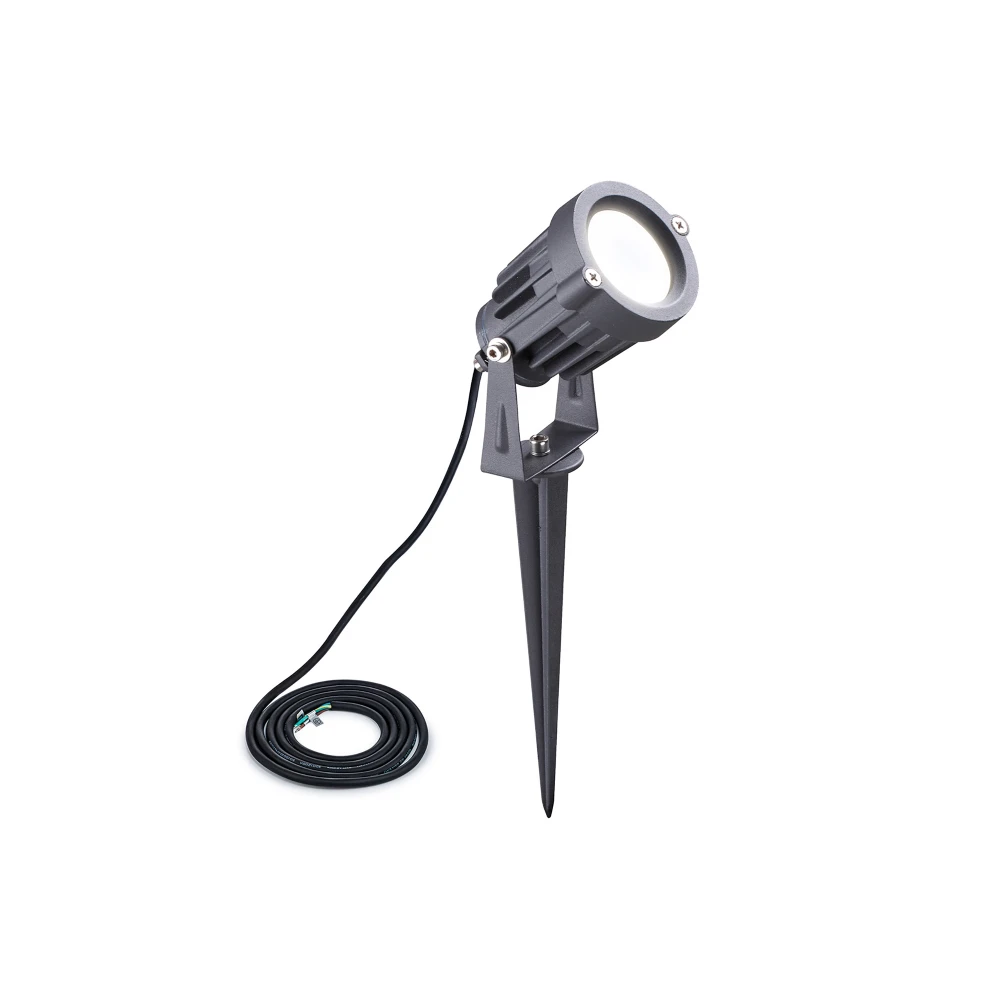 Chalk Spikewall Light 1 X 7w Led 3000k 490lm 30 Degree Ip65 Greyblack Cw 2m Cable 3yrs Warranty | Washington Lighting and Interiors Chalk Spikewall Light 1 X 7w Led 3000k 490lm 30 Degree Ip65 Greyblack Cw 2m Cable 3yrs Warranty | Washington Lighting and Interiors