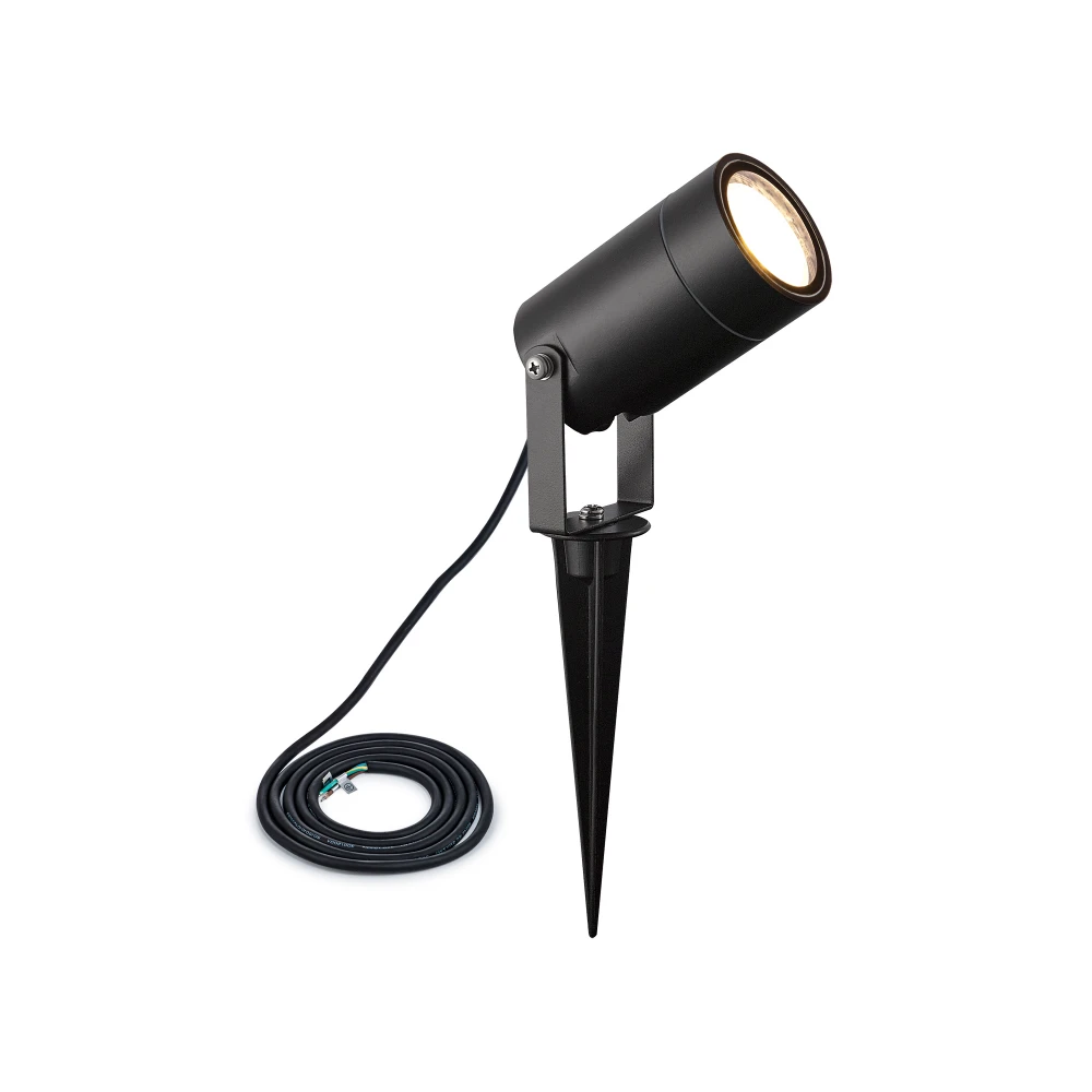Chalk Spikewall Light 1 X Gu10 Ip65 Black Cw 2m Cable 2yrs Warranty | Washington Lighting and Interiors Chalk Spikewall Light 1 X Gu10 Ip65 Black Cw 2m Cable 2yrs Warranty | Washington Lighting and Interiors