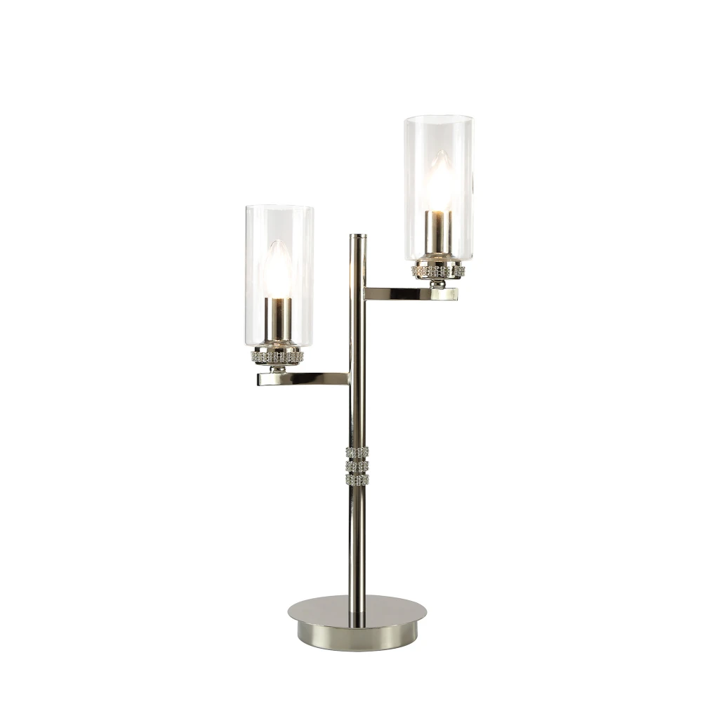 Dolway Table Lamp 2 X E14 Polished Nickel | Washington Lighting and Interiors Dolway Table Lamp 2 X E14 Polished Nickel | Washington Lighting and Interiors