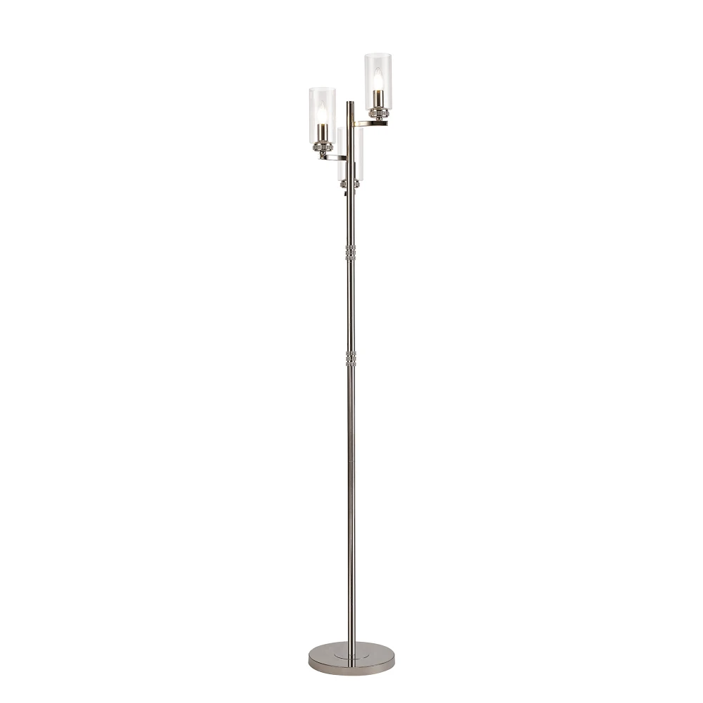 Dolway Floor Lamp 3 X E14 Polished Nickel | Washington Lighting and Interiors Dolway Floor Lamp 3 X E14 Polished Nickel | Washington Lighting and Interiors