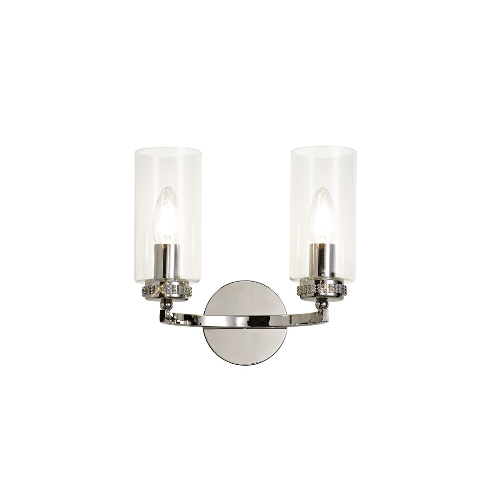 Dolway Wall Lamp Switched 2 X E14 Polished Nickel | Washington Lighting and Interiors Dolway Wall Lamp Switched 2 X E14 Polished Nickel | Washington Lighting and Interiors