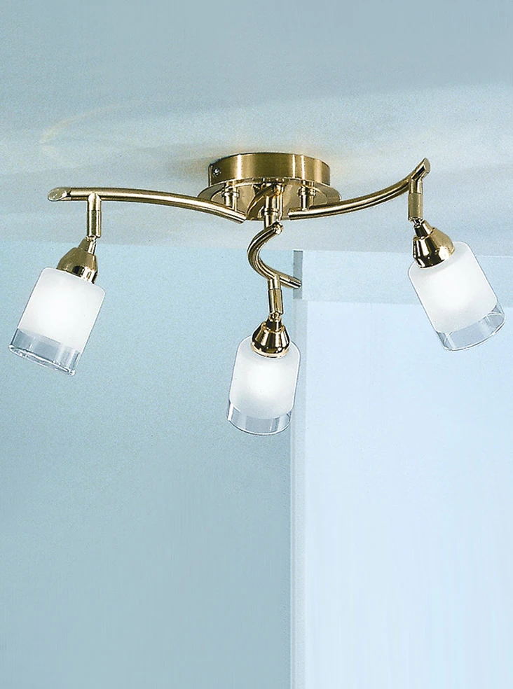 Satin Brass 3 Spotlight Fitting | Washington Lighting and Interiors Satin Brass 3 Spotlight Fitting | Washington Lighting and Interiors