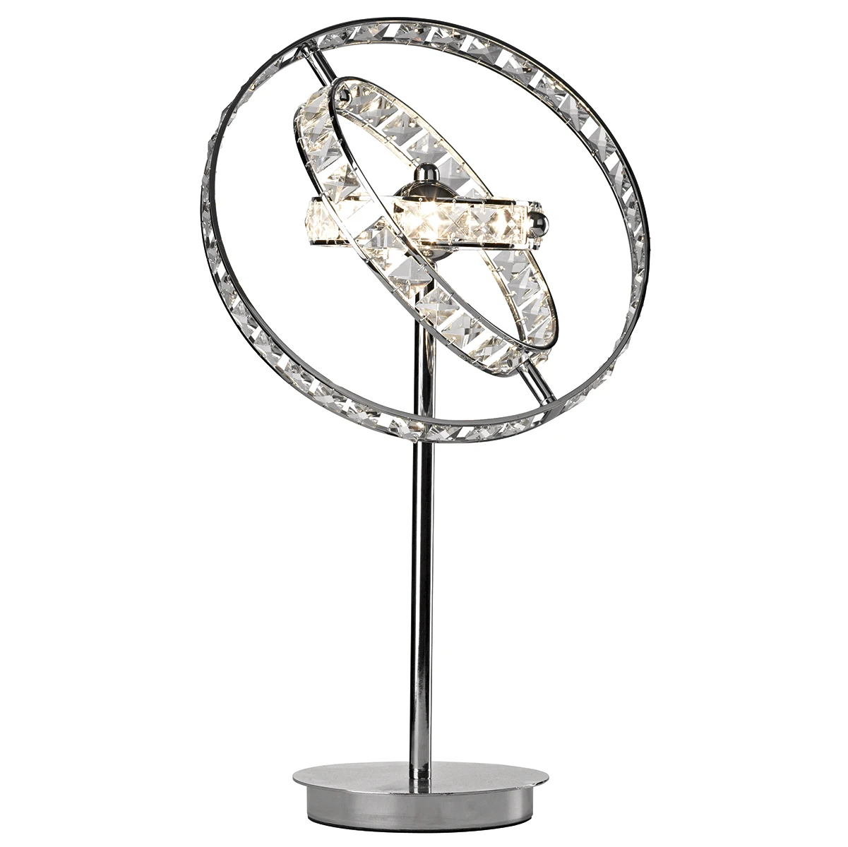 Modern 4 Light Crystal Table Lamp in Polished Chrome | Washington Lighting and Interiors Modern 4 Light Crystal Table Lamp in Polished Chrome | Washington Lighting and Interiors