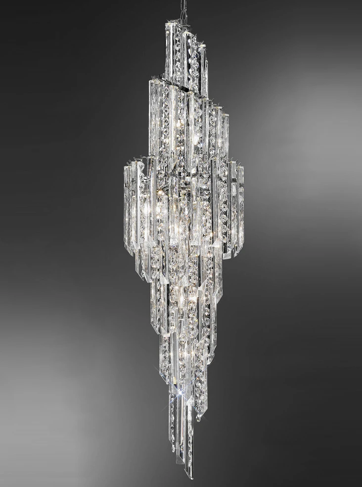 Crystal Glass 11 Light Pendant | Washington Lighting and Interiors Crystal Glass 11 Light Pendant | Washington Lighting and Interiors