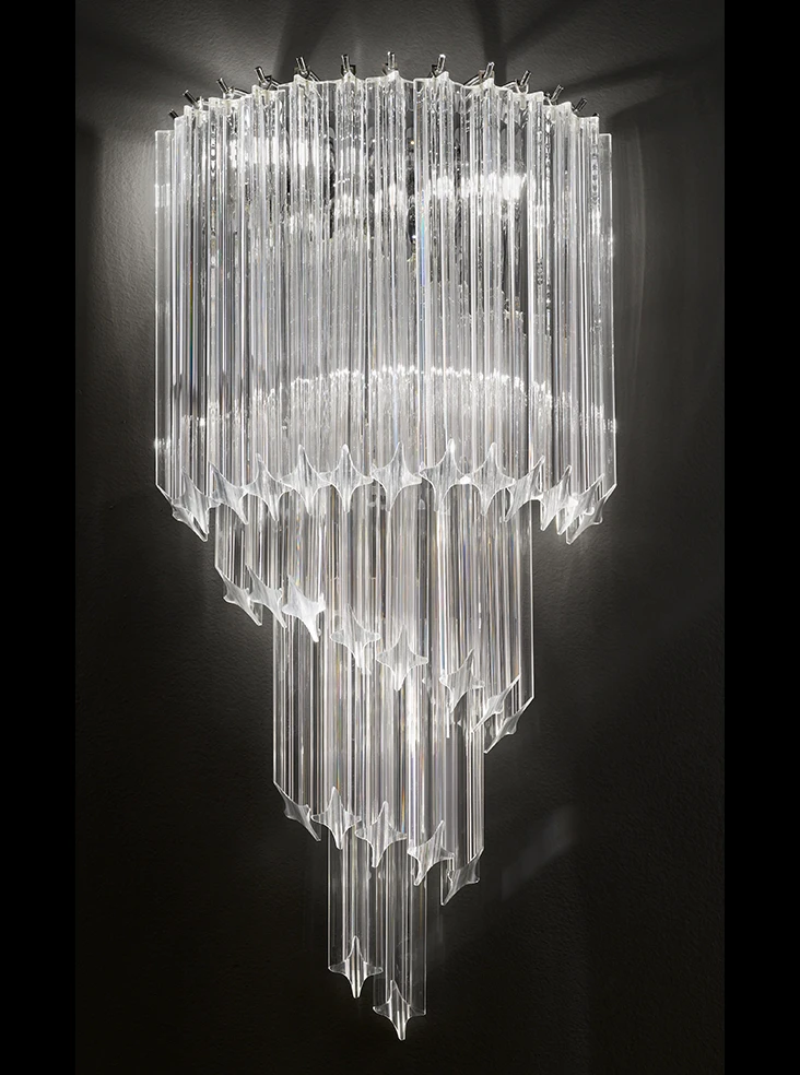 Crystal Glass 3 Light Large Wall Bracket | Washington Lighting and Interiors Crystal Glass 3 Light Large Wall Bracket | Washington Lighting and Interiors