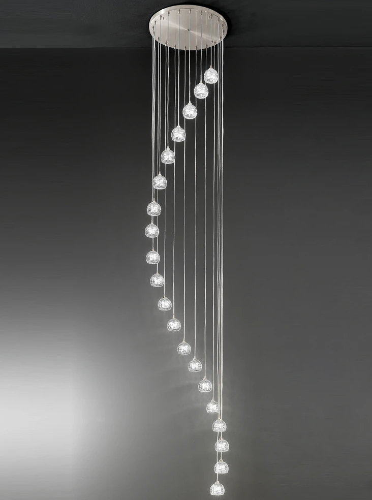 Satin Nickel 20 Light Spreader | Washington Lighting and Interiors Satin Nickel 20 Light Spreader | Washington Lighting and Interiors
