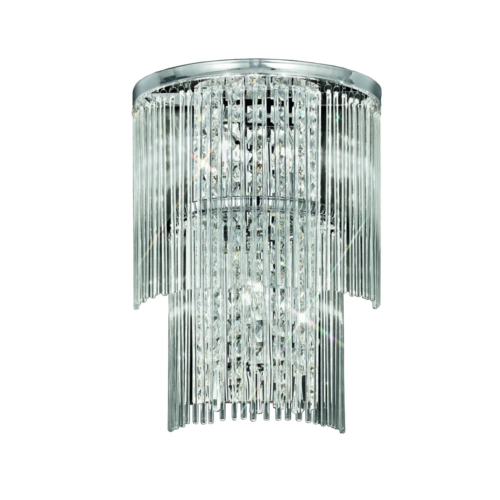 Chromeglass Crystal 3 Light Wall Bracket | Washington Lighting and Interiors Chromeglass Crystal 3 Light Wall Bracket | Washington Lighting and Interiors