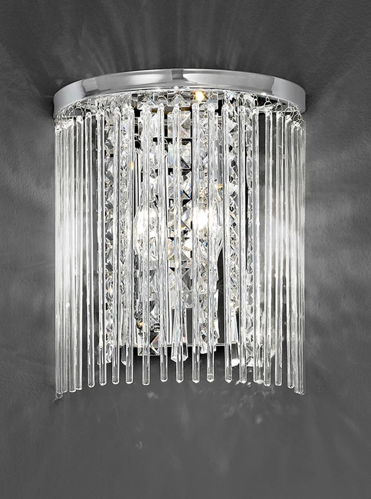 Chromecrystal Glass Double Wall Bracket | Washington Lighting and Interiors Chromecrystal Glass Double Wall Bracket | Washington Lighting and Interiors
