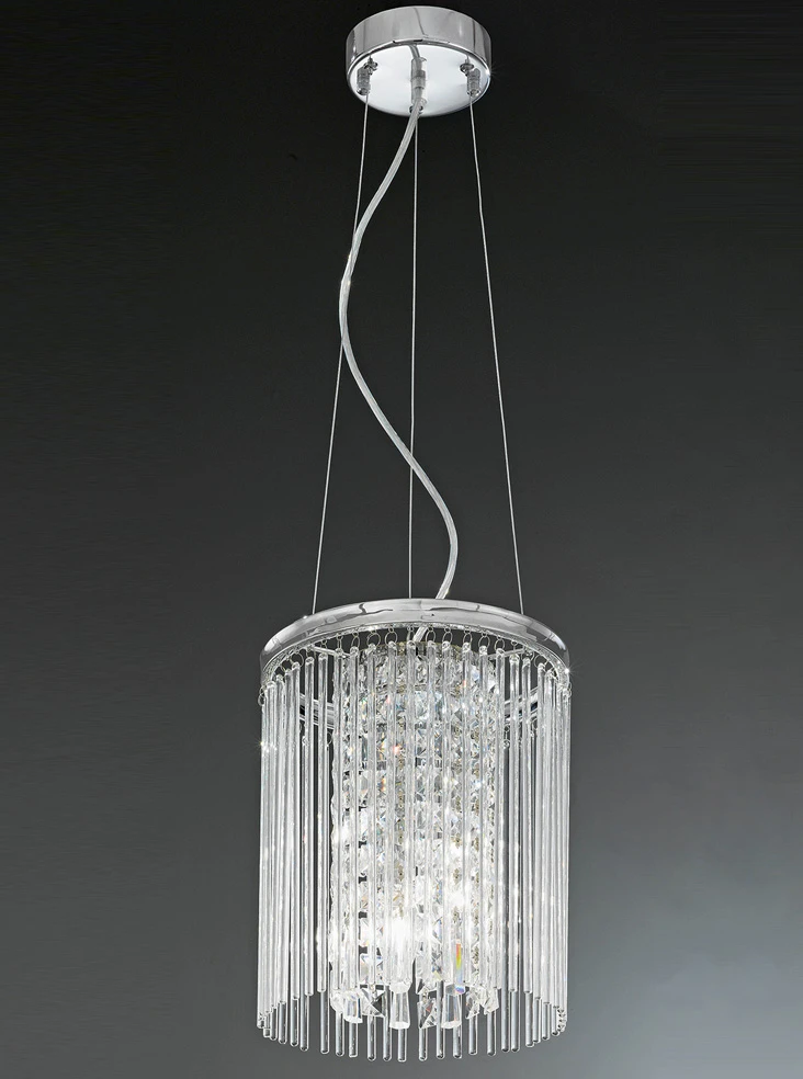 Chromecrystal Glass 3 Light Fitting | Washington Lighting and Interiors Chromecrystal Glass 3 Light Fitting | Washington Lighting and Interiors