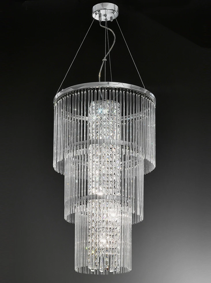 Chromecrystal Glass 6 Light Ceiling Fitting | Washington Lighting and Interiors Chromecrystal Glass 6 Light Ceiling Fitting | Washington Lighting and Interiors