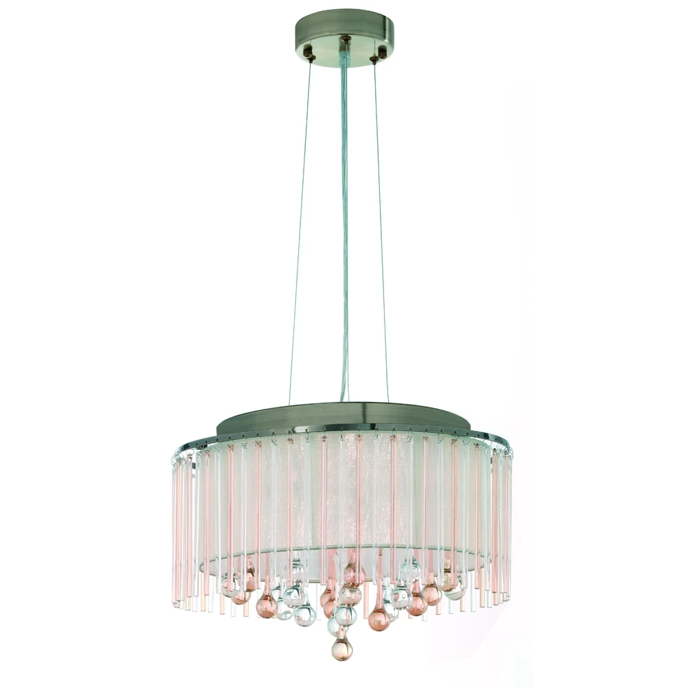 Cream Strung Shade 6 Light Pendant in a Bronze Finish | Washington Lighting and Interiors Cream Strung Shade 6 Light Pendant in a Bronze Finish | Washington Lighting and Interiors