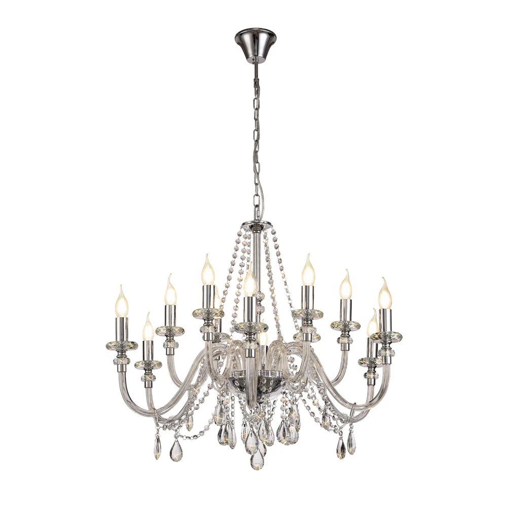 Graywood Chandelier Pendant 12 Light E14 Polished Chromeclear Glasscrystal item Requires Constructionconnection | Washington Lighting and Interiors Graywood Chandelier Pendant 12 Light E14 Polished Chromeclear Glasscrystal item Requires Constructionconnection | Washington Lighting and Interiors
