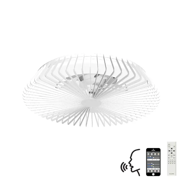 70w Led Dimmable Ceiling Light with Built-in 35w Dc Fan Cw Remote Control App & Alexagoogle Voice Control 4900lm White 5yrs Warranty | Washington Lighting and Interiors 70w Led Dimmable Ceiling Light with Built in 35w Dc Fan Cw Remote Control App & Alexagoogle Voice Control 4900lm White 5yrs Warranty | Washington Lighting and Interiors