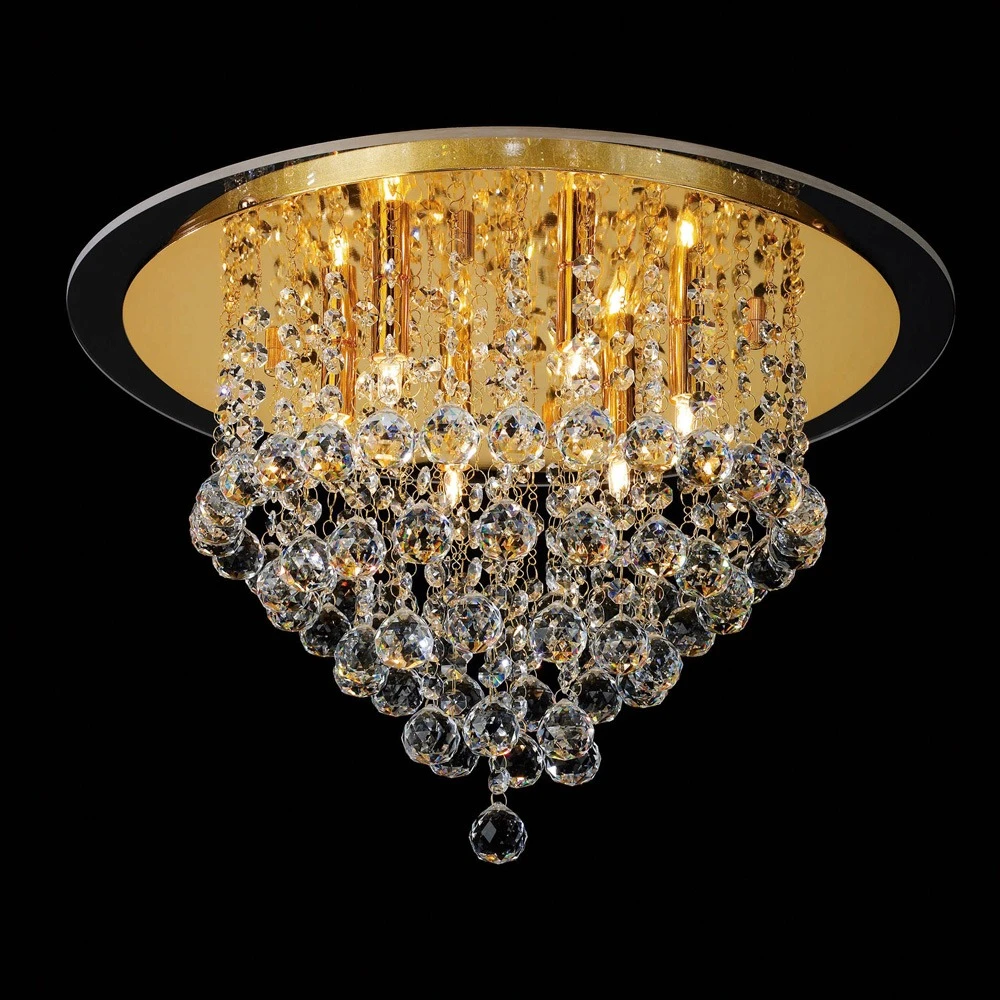 Ceiling 6 Light French Goldcrystal | Washington Lighting and Interiors Ceiling 6 Light French Goldcrystal | Washington Lighting and Interiors