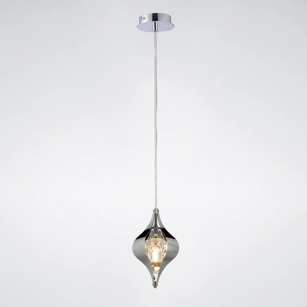 Pendant 1 Light Polished Chromecrystal | Washington Lighting and Interiors Pendant 1 Light Polished Chromecrystal | Washington Lighting and Interiors
