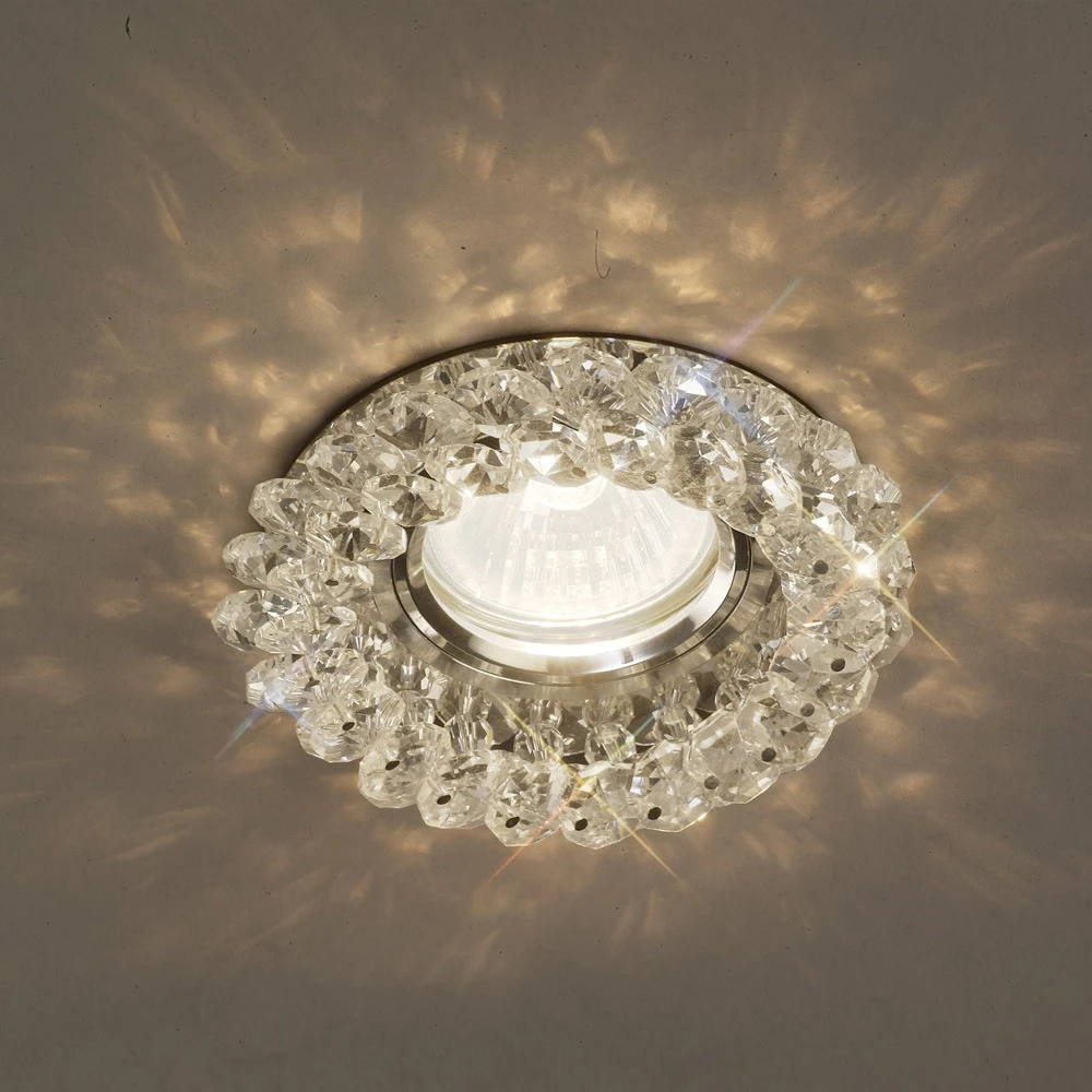 Crystal Cluster Downlight Round Rim Only Clear | Washington Lighting and Interiors Crystal Cluster Downlight Round Rim Only Clear | Washington Lighting and Interiors