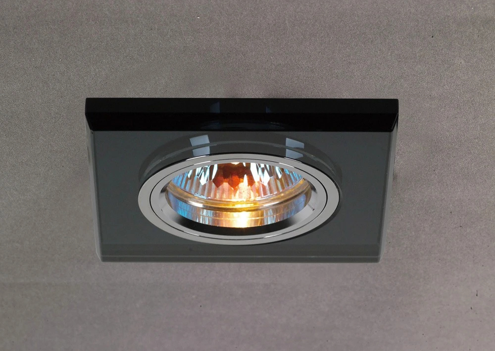 Crystal Downlight Shallow Square Rim Only Black | Washington Lighting and Interiors Crystal Downlight Shallow Square Rim Only Black | Washington Lighting and Interiors