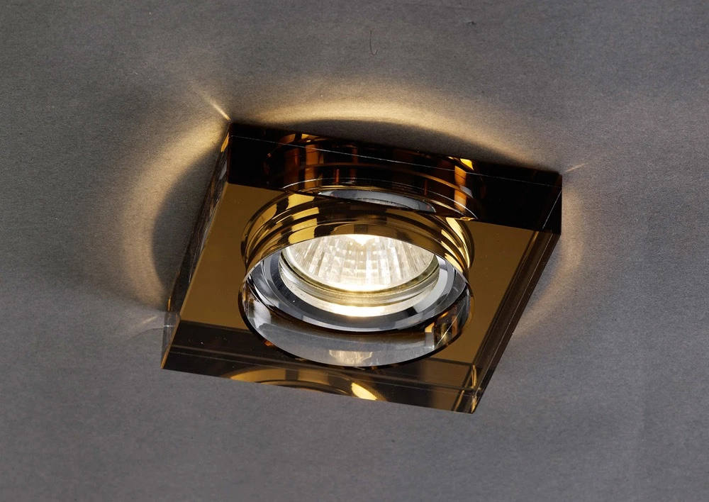 Crystal Downlight Deep Square Rim Only Bronze | Washington Lighting and Interiors Crystal Downlight Deep Square Rim Only Bronze | Washington Lighting and Interiors