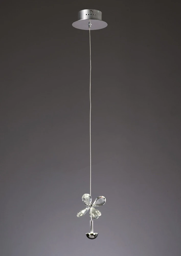 Pendant 1 Light 4000k Led Polished Chromecrystal | Washington Lighting and Interiors Pendant 1 Light 4000k Led Polished Chromecrystal | Washington Lighting and Interiors