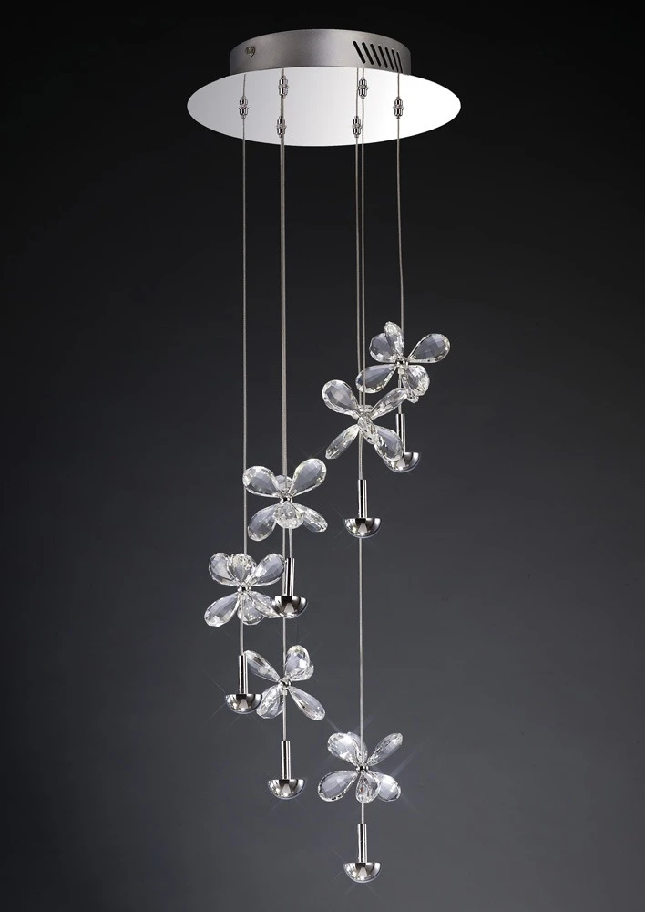 Pendant 6 Light 4000k Led Polished Chromecrystal | Washington Lighting and Interiors Pendant 6 Light 4000k Led Polished Chromecrystal | Washington Lighting and Interiors