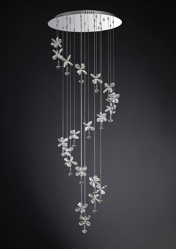 Pendant 20 Light 4000k Led Polished Chromecrystal | Washington Lighting and Interiors Pendant 20 Light 4000k Led Polished Chromecrystal | Washington Lighting and Interiors