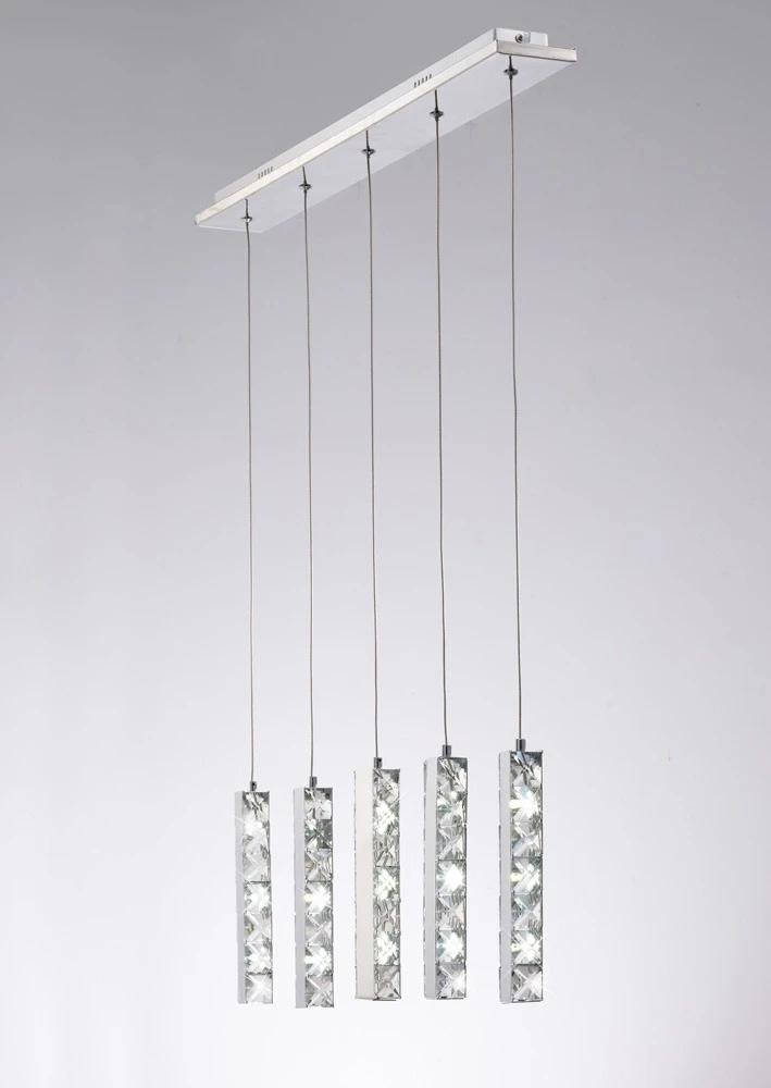 Pendant 5 Drop 15w Led 6000k Chromecrystal | Washington Lighting and Interiors Pendant 5 Drop 15w Led 6000k Chromecrystal | Washington Lighting and Interiors