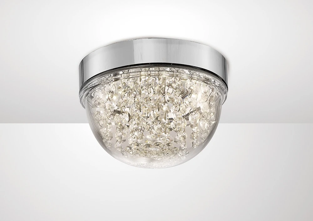 Small Ceiling 6w 500lm Led 4000k Polished Chromecrystal | Washington Lighting and Interiors Small Ceiling 6w 500lm Led 4000k Polished Chromecrystal | Washington Lighting and Interiors