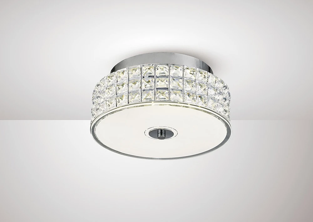 Round Ceiling 18w 1050lm Led 4000k Polished Chromecrystal | Washington Lighting and Interiors Round Ceiling 18w 1050lm Led 4000k Polished Chromecrystal | Washington Lighting and Interiors