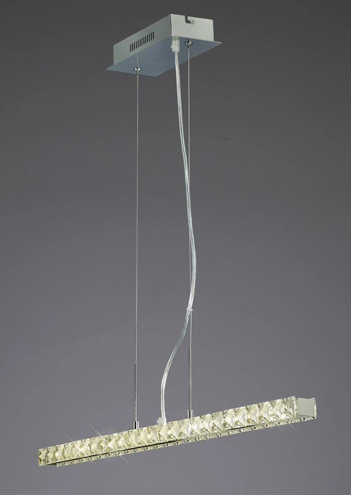 Pendant Linear 12w Led 3600k Chromecrystal | Washington Lighting and Interiors Pendant Linear 12w Led 3600k Chromecrystal | Washington Lighting and Interiors