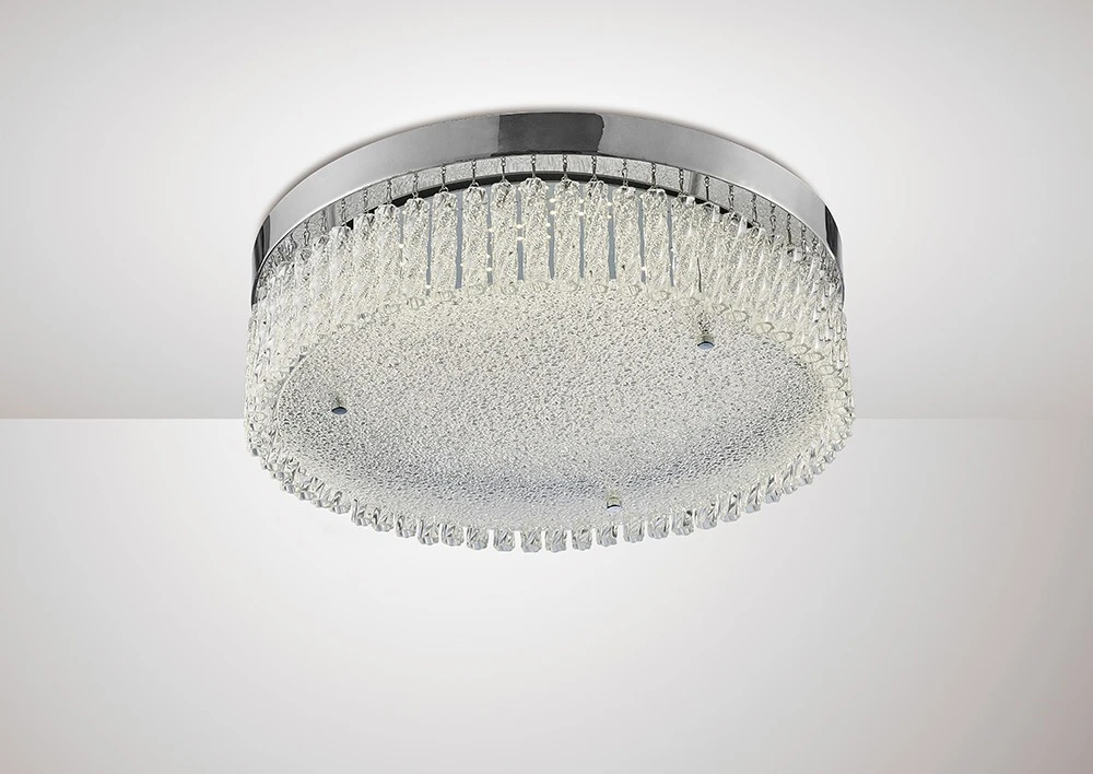Large Round Ceiling 21w 1900lm Led 4200k Polished Chromecrystal | Washington Lighting and Interiors Large Round Ceiling 21w 1900lm Led 4200k Polished Chromecrystal | Washington Lighting and Interiors
