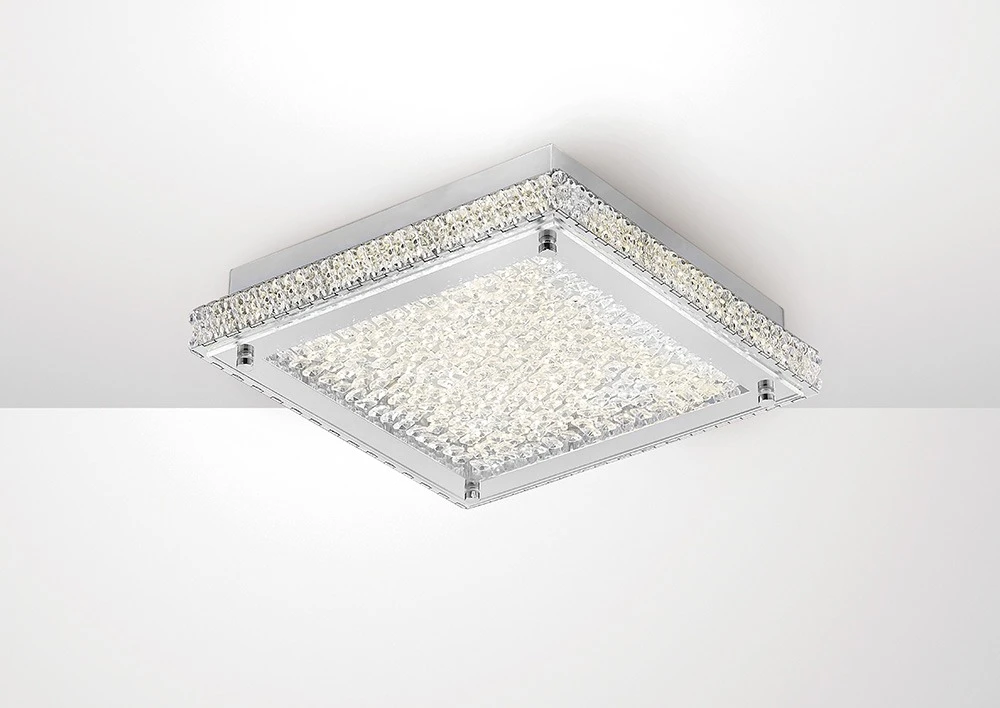 Ceiling 18w 1800lm Led 4000k Stainless Steelcrystal | Washington Lighting and Interiors Ceiling 18w 1800lm Led 4000k Stainless Steelcrystal | Washington Lighting and Interiors