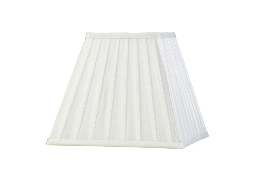 White 250mm Square Pleated Fabric Shade Only | Washington Lighting and Interiors White 250mm Square Pleated Fabric Shade Only | Washington Lighting and Interiors