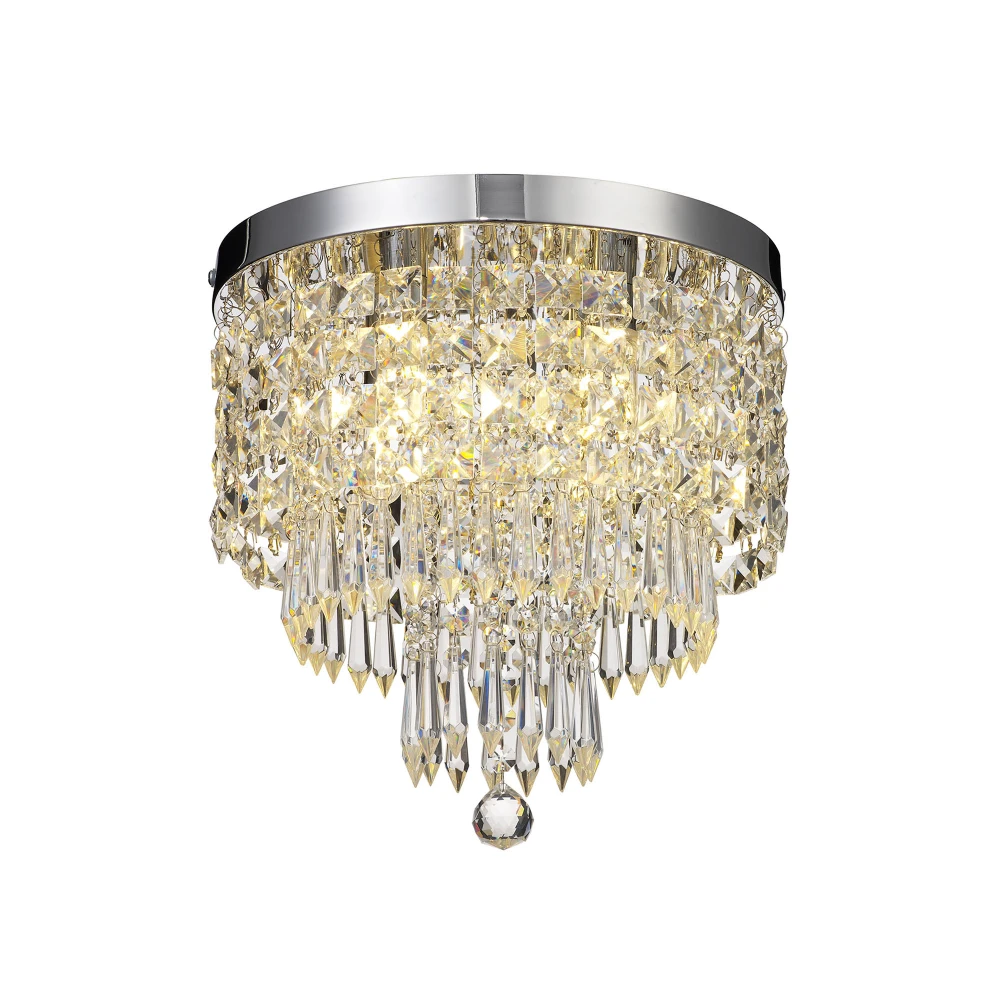Intrepid Ceiling Light 4 X G9 Ip44 Polished Chromecrystal | Washington Lighting and Interiors Intrepid Ceiling Light 4 X G9 Ip44 Polished Chromecrystal | Washington Lighting and Interiors