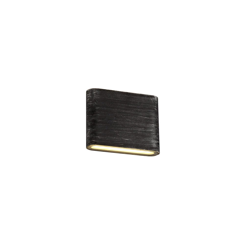 Leo Up and Downward Lighting Wall Lamp 2 X 3w Led 3000k 350lm Ip54 Blacksilver 3yrs Warranty | Washington Lighting and Interiors Leo Up and Downward Lighting Wall Lamp 2 X 3w Led 3000k 350lm Ip54 Blacksilver 3yrs Warranty | Washington Lighting and Interiors
