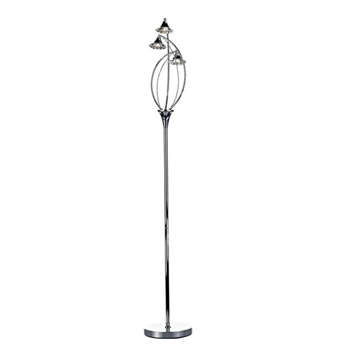 3 Light Floor Lamp with Cut Crystal Glass | Washington Lighting and Interiors 3 Light Floor Lamp with Cut Crystal Glass | Washington Lighting and Interiors