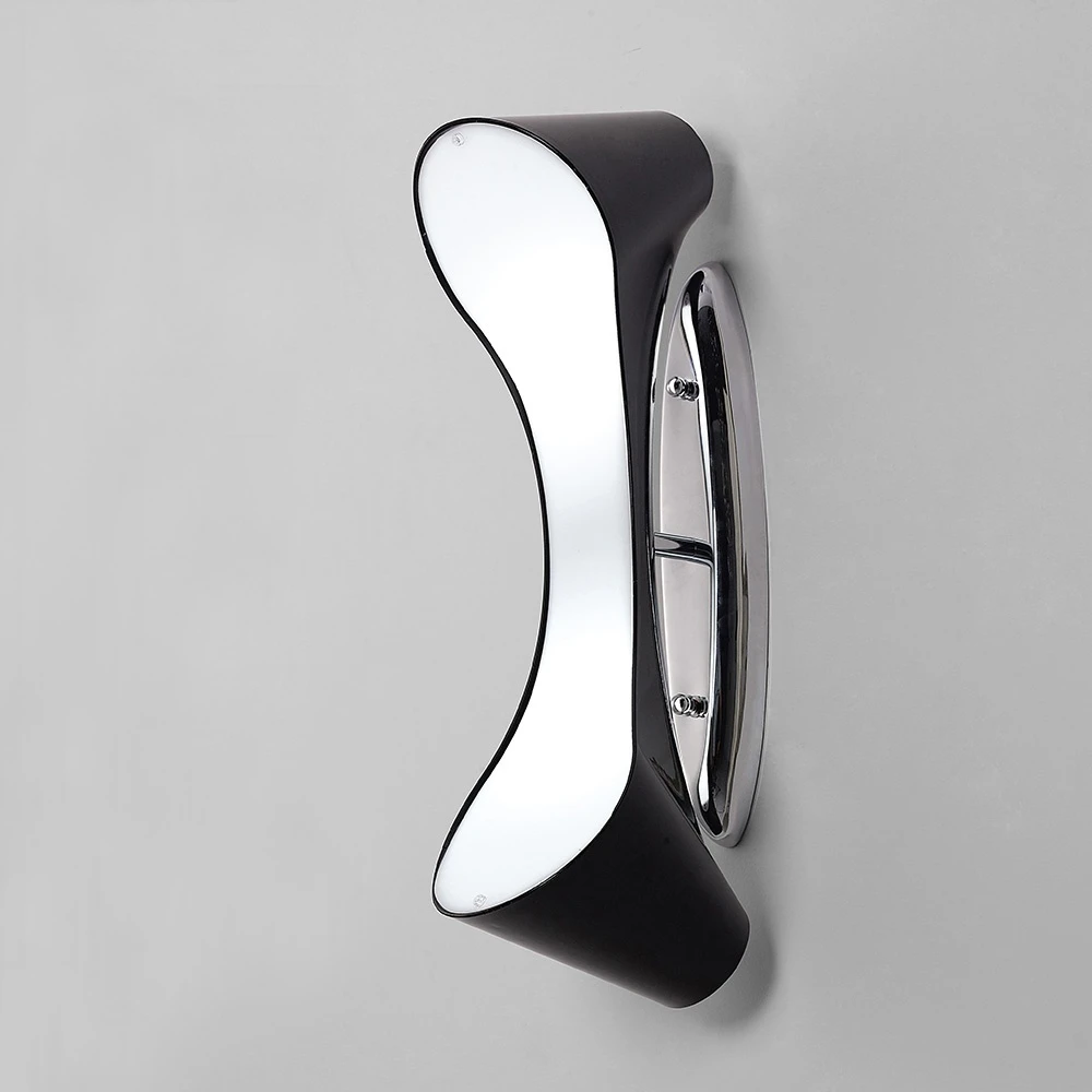Wall Lamp 2 Light Polished Chromeblack | Washington Lighting and Interiors Wall Lamp 2 Light Polished Chromeblack | Washington Lighting and Interiors