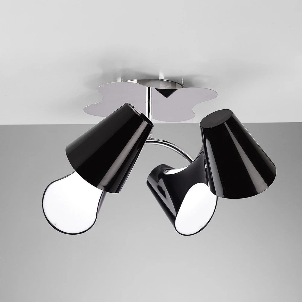 Ceiling 4 Light Polished Chromeblack | Washington Lighting and Interiors Ceiling 4 Light Polished Chromeblack | Washington Lighting and Interiors