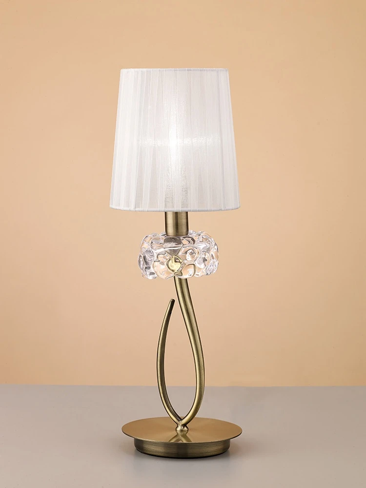 Table Lamp 1 Light E14 Small Antique Brass with Cream Shade | Washington Lighting and Interiors Table Lamp 1 Light E14 Small Antique Brass with Cream Shade | Washington Lighting and Interiors