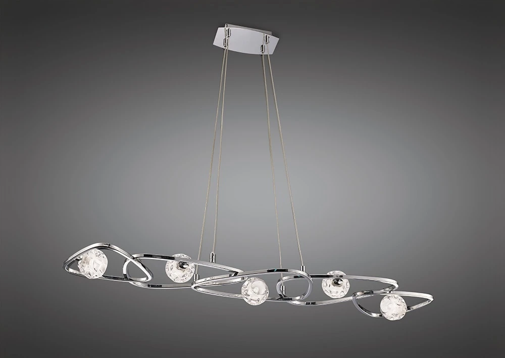 Pendant 5 Light G9 Line Polished Chrome | Washington Lighting and Interiors Pendant 5 Light G9 Line Polished Chrome | Washington Lighting and Interiors