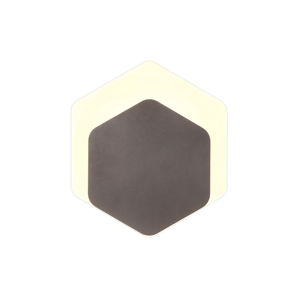 Manning Magnetic Base Wall Lamp 12w Led 3000k 498lm 1519cm Vertical Hexagonal Bottom Offset Coffeeacrylic Frosted Diffuser | Washington Lighting and Interiors Manning Magnetic Base Wall Lamp 12w Led 3000k 498lm 1519cm Vertical Hexagonal Bottom Offset Coffeeacrylic Frosted Diffuser | Washington Lighting and Interiors