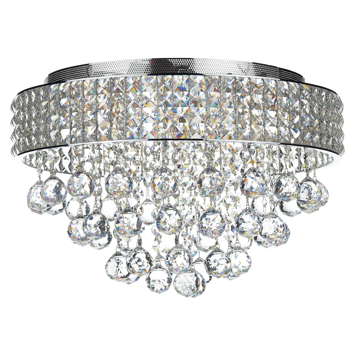 5 Light Crystal Flush Ceiling Pendant | Washington Lighting and Interiors 5 Light Crystal Flush Ceiling Pendant | Washington Lighting and Interiors