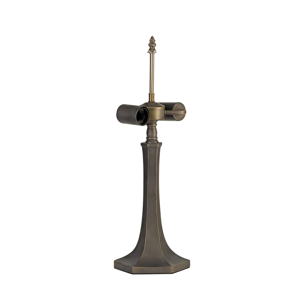 Melcrest 525cm Octagonal Table Lamp 2 X E27 Aged Antique Brass | Washington Lighting and Interiors Melcrest 525cm Octagonal Table Lamp 2 X E27 Aged Antique Brass | Washington Lighting and Interiors