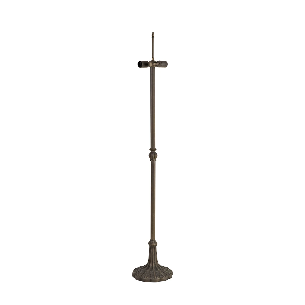Melcrest Leaf Design Floor Lamp 2 X E27 Aged Antique Brass | Washington Lighting and Interiors Melcrest Leaf Design Floor Lamp 2 X E27 Aged Antique Brass | Washington Lighting and Interiors