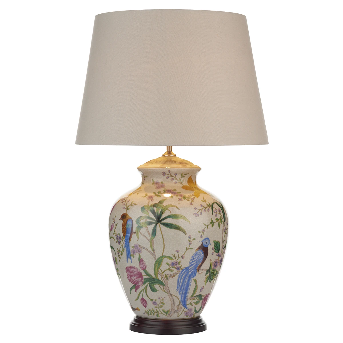 Table Lamp White Floral Bird Base Only | Washington Lighting and Interiors Table Lamp White Floral Bird Base Only | Washington Lighting and Interiors