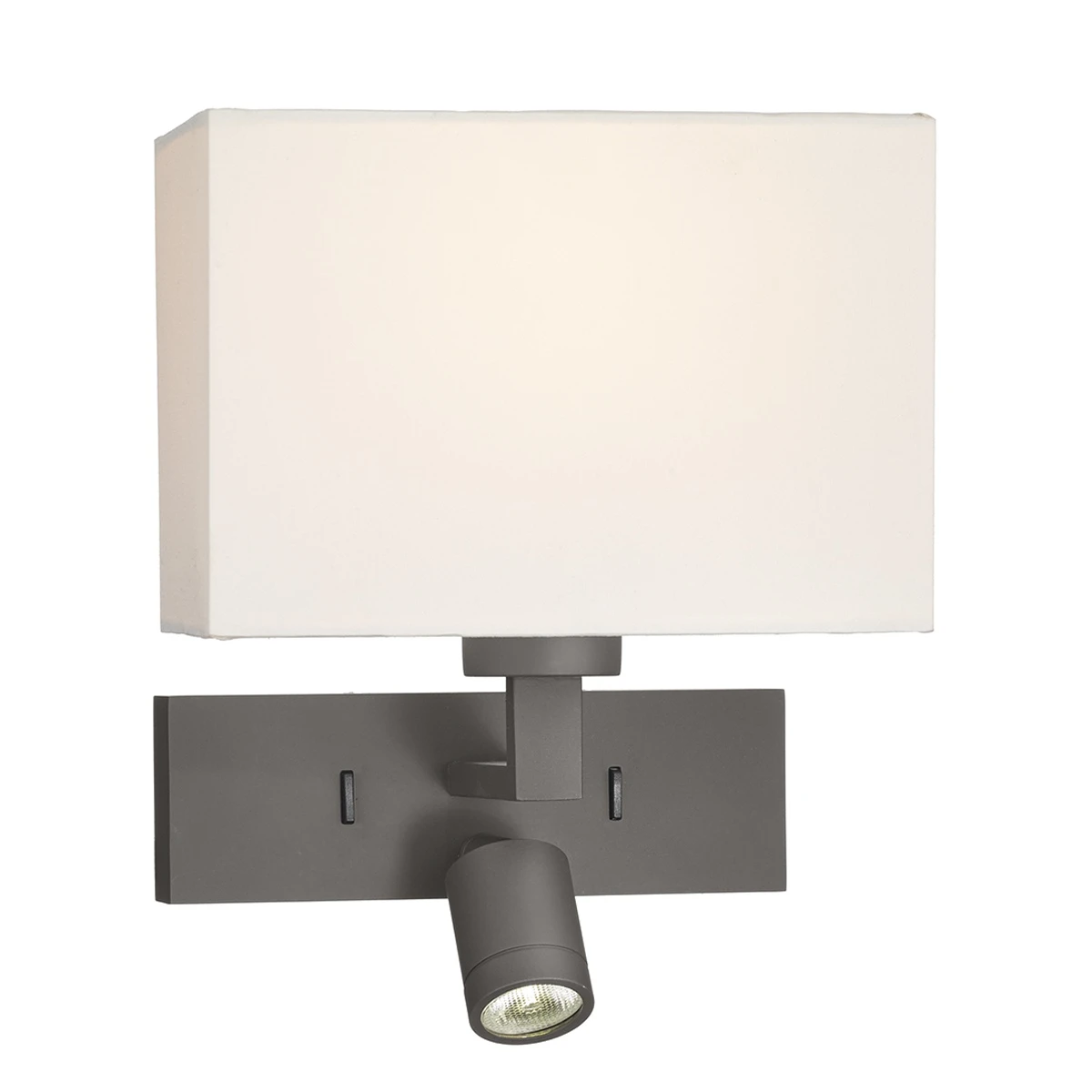 1 Light Rectangle Wall Bracket with Led Bronze Base Only | Washington Lighting and Interiors 1 Light Rectangle Wall Bracket with Led Bronze Base Only | Washington Lighting and Interiors