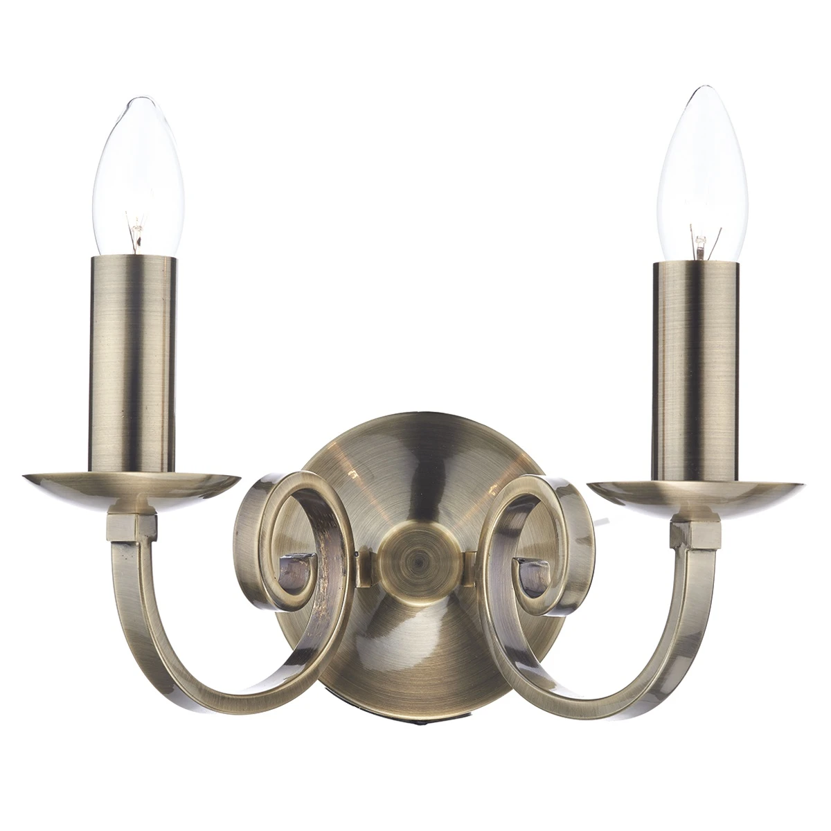 Double Wall Bracket in Antique Brass | Washington Lighting and Interiors Double Wall Bracket in Antique Brass | Washington Lighting and Interiors