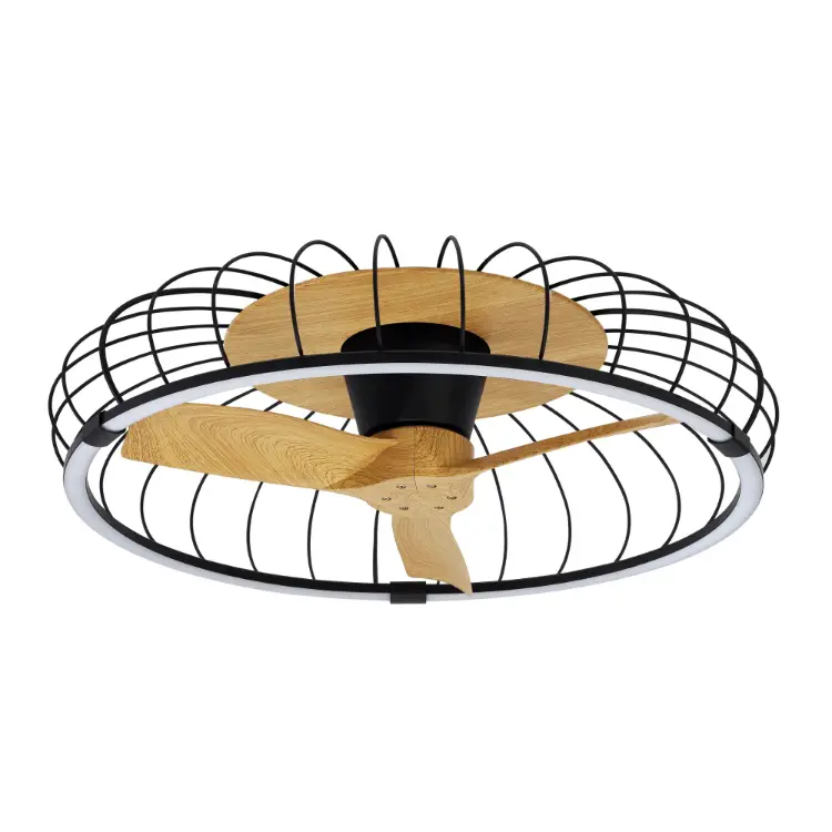 75w Led Dimmable Ceiling Light with Built-in 30w Dc Reversible Fan Blackwood Finish Cw Remote & App Control 5000lm | Washington Lighting and Interiors 75w Led Dimmable Ceiling Light with Built in 30w Dc Reversible Fan Blackwood Finish Cw Remote & App Control 5000lm | Washington Lighting and Interiors