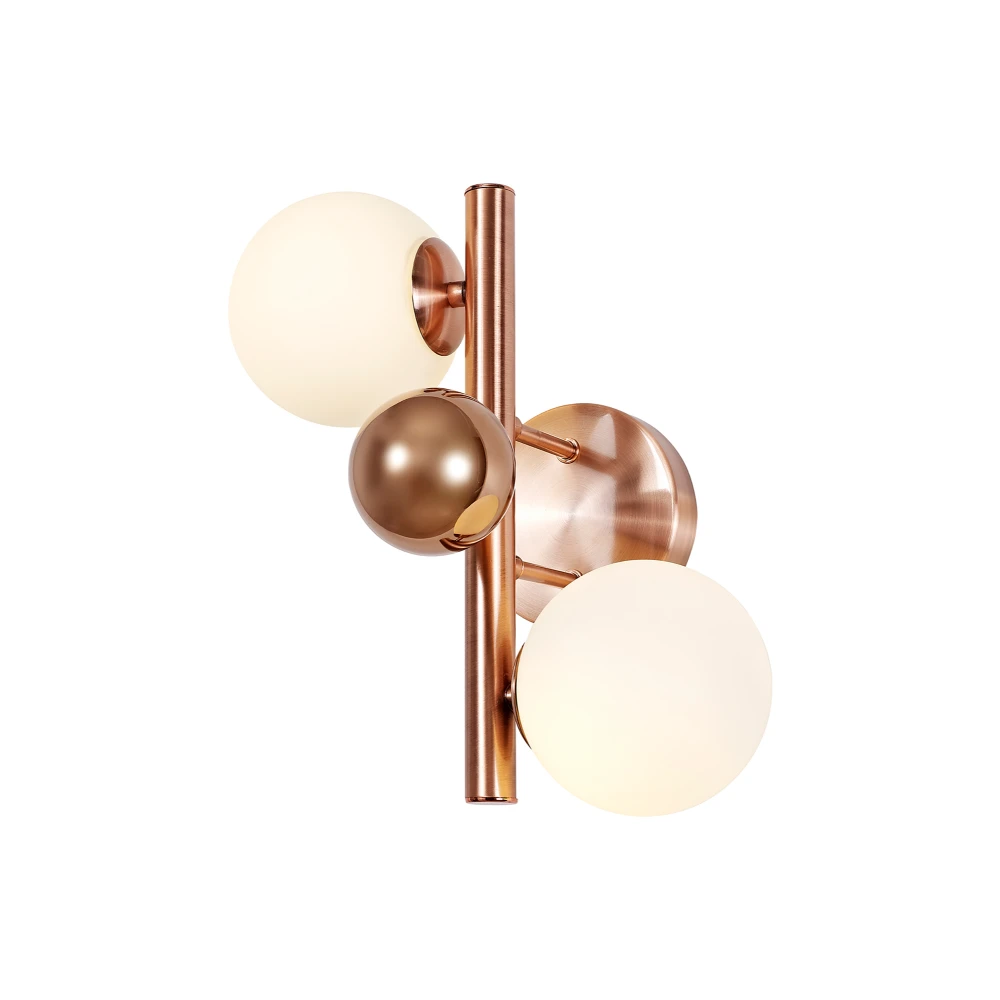 Ramsay Wall Lamp 2 X G9 Antique Copperopal & Copper Glass | Washington Lighting and Interiors Ramsay Wall Lamp 2 X G9 Antique Copperopal & Copper Glass | Washington Lighting and Interiors