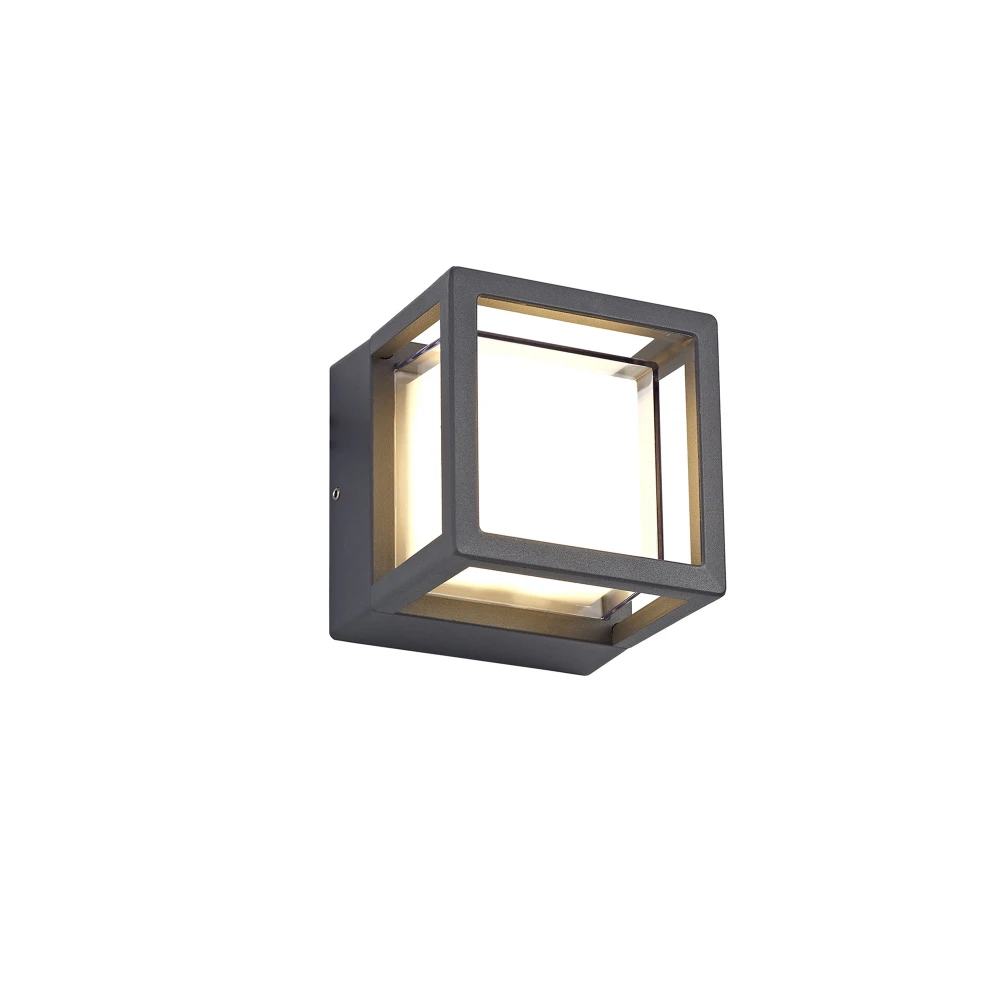 Ranson Square Downlight 1 X 6w Led 3000k 360lm Ip54 Anthracite 3yrs Warranty | Washington Lighting and Interiors Ranson Square Downlight 1 X 6w Led 3000k 360lm Ip54 Anthracite 3yrs Warranty | Washington Lighting and Interiors
