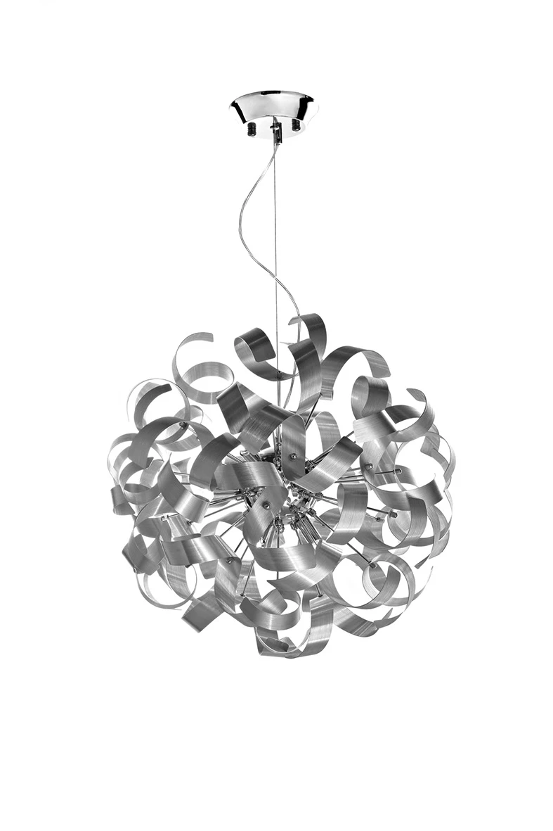 9 Light Ribbon Pendant with Satin Chrome | Washington Lighting and Interiors 9 Light Ribbon Pendant with Satin Chrome | Washington Lighting and Interiors